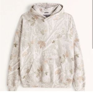 Viral Abercrombie Camo Off White Hoodie